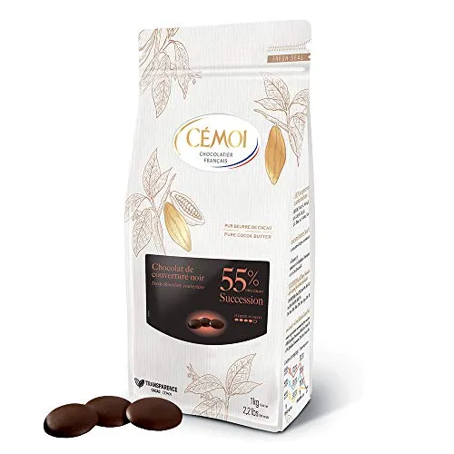 Cémoi Succession 55% palets chocolat noir 1 kg