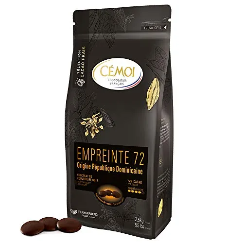 Cémoi Empreinte chocolat couverture noir 2,5kg 72%