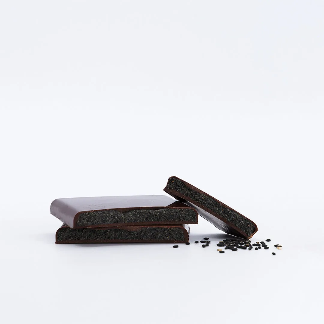 Plaq Kamili Praliné Sésame Noir tablette chocolat noir