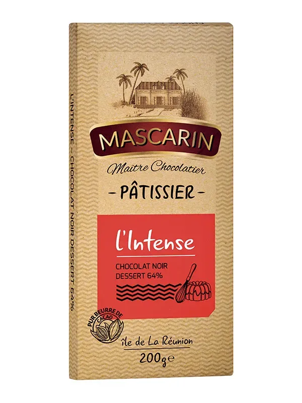 Mascarin Desserts chocolat noir pâtissier 64% intense