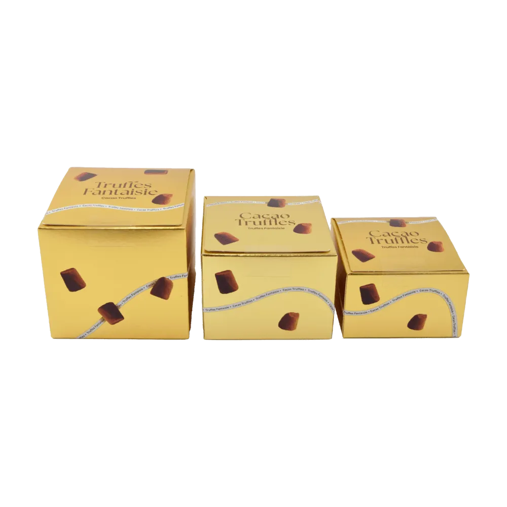 Chocolat Mathez Attaque Or ballotin truffes fantaisie doré