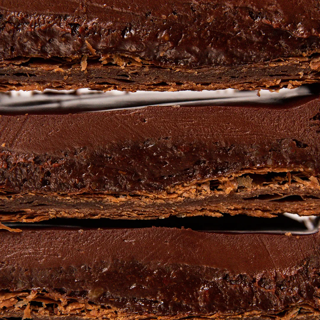 Plaq galette des Reines chocolat amande feuilletage cacao