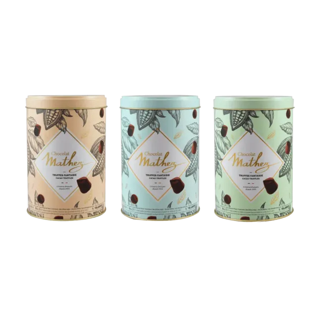Chocolat Mathez Truffes Fantaisie Pastel boite 500g cacao