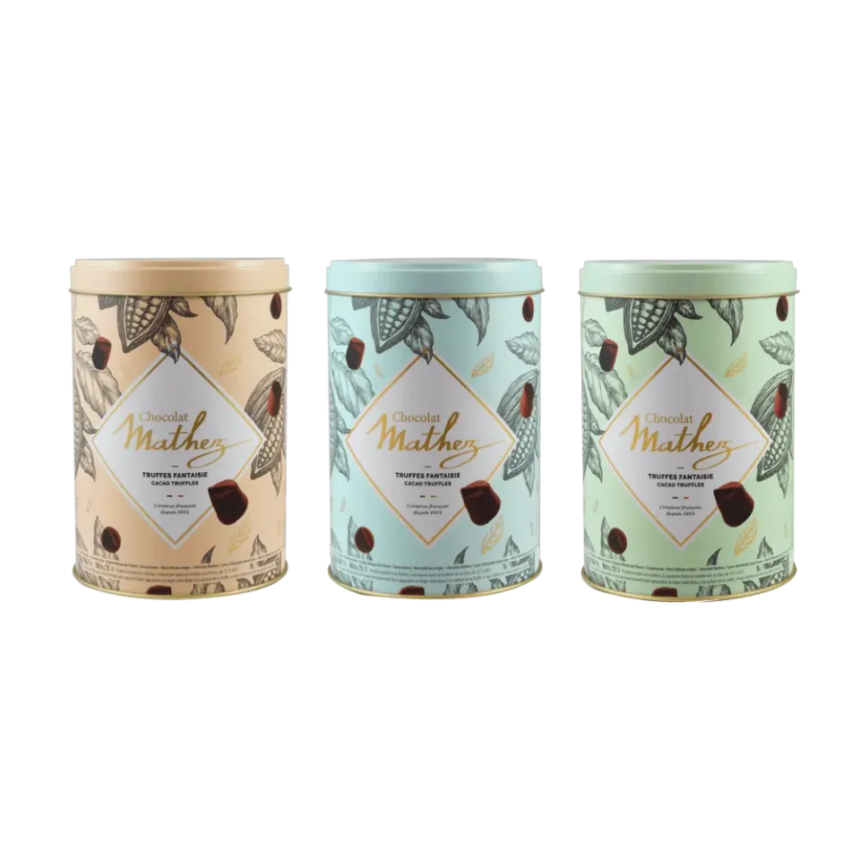 Chocolat Mathez Truffes Fantaisie Pastel boite 500g cacao