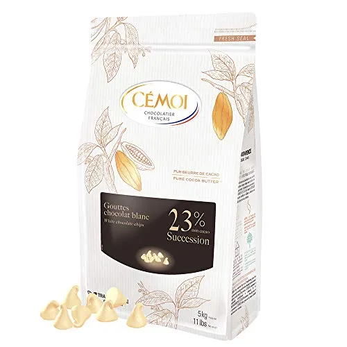 Cémoi Succession 23% gouttes chocolat blanc 5 kg