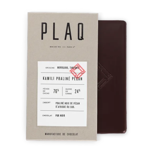 Kamili Praliné Pécan chocolat noir édition limitée