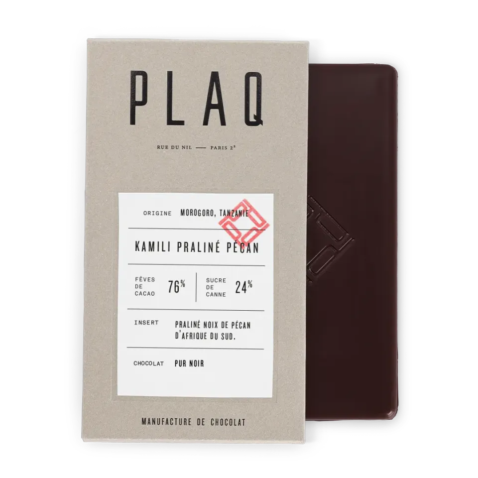 Kamili Praliné Pécan chocolat noir édition limitée