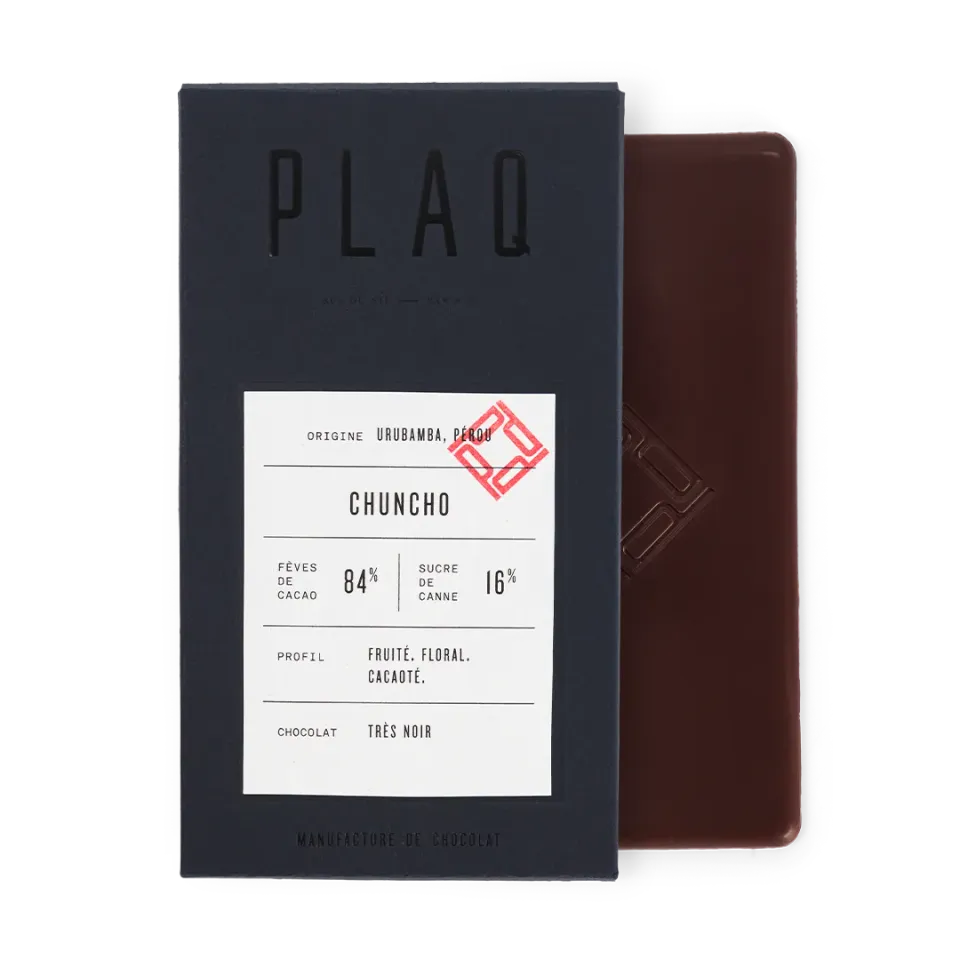 PLAQ Très Noir Chuncho 84% tablette fruitée