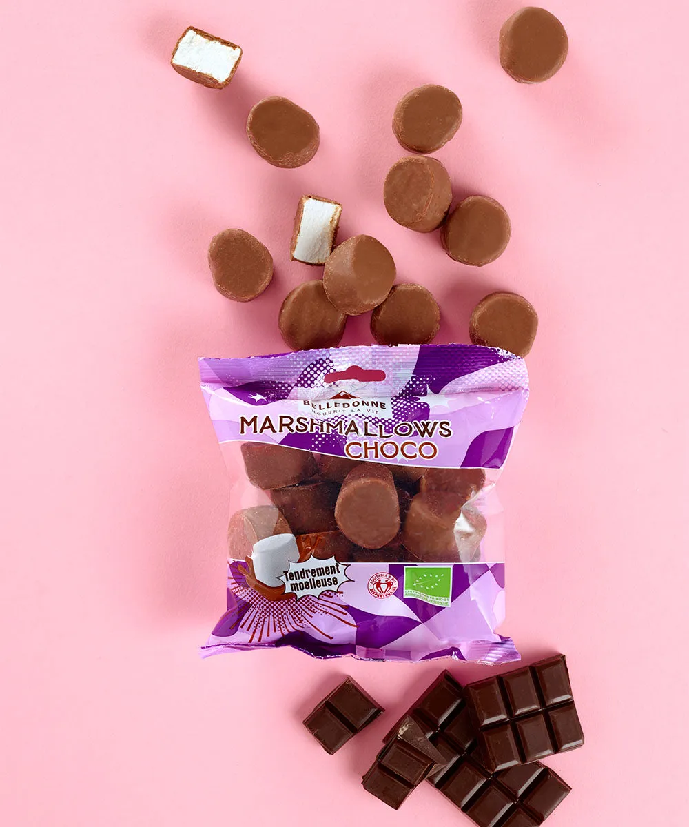 Belledonne Guimauve marshmallows chocolat au lait 130 g bio