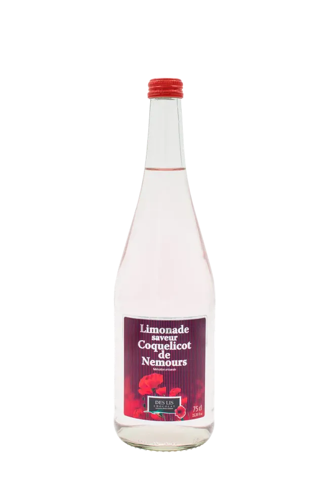 Des Lis Chocolat limonade coquelicot Nemours 75 cl pétale