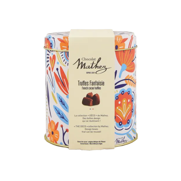 Chocolat Mathez Truffes Fantaisie Deco boite 250g cacao