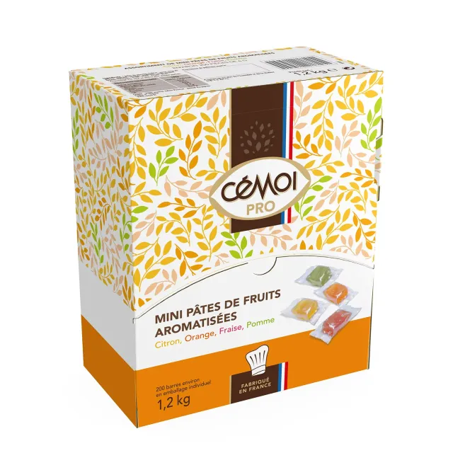 Cémoi Pâtes de fruits orange confiserie 1,2 kg assortiment fruité