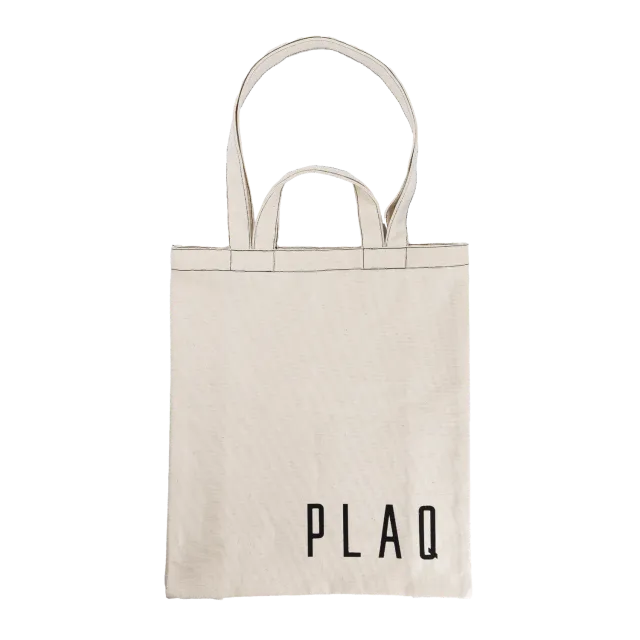 PLAQ Tote bag coton GOTS minimaliste réutilisable