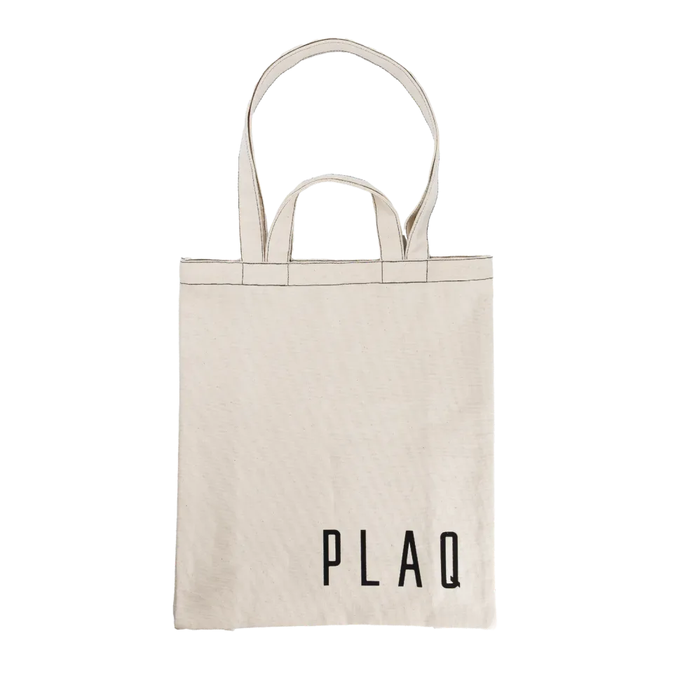PLAQ Tote bag coton GOTS minimaliste réutilisable