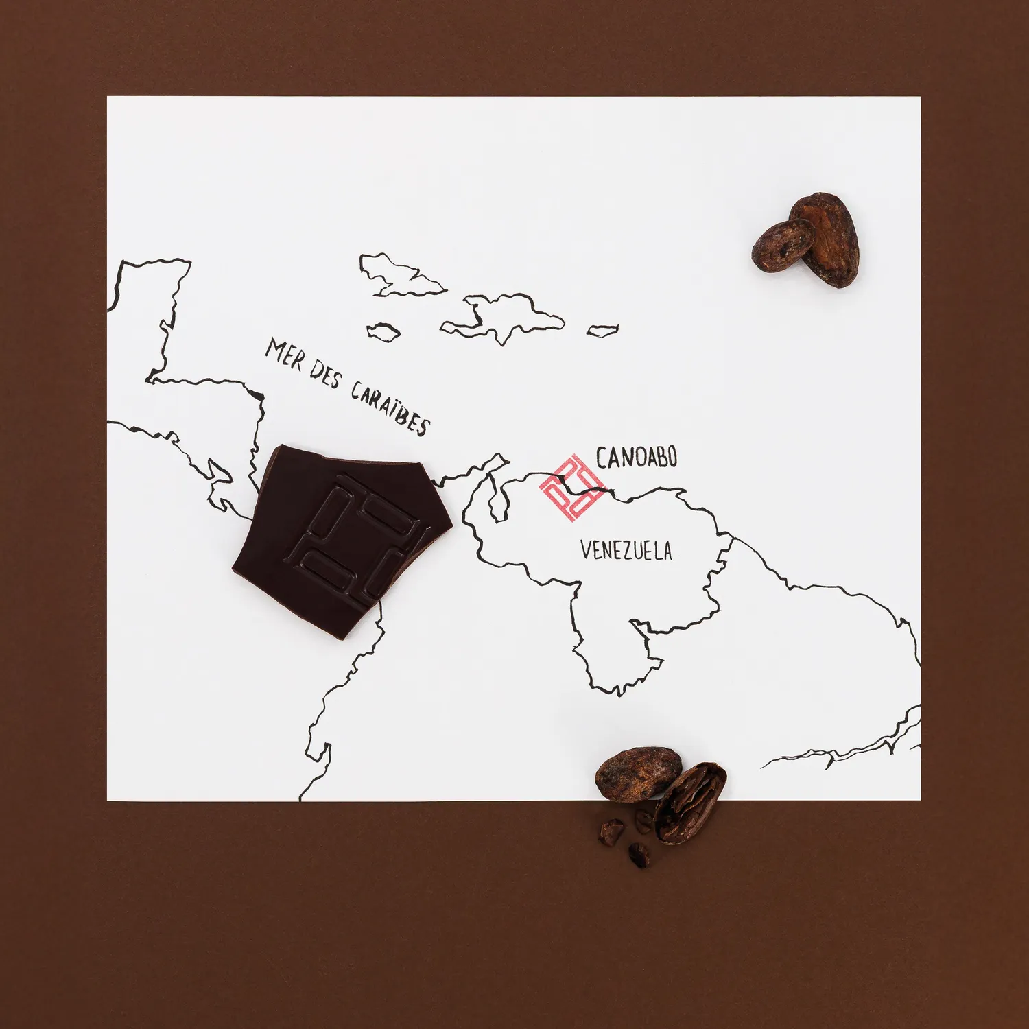 PLAQ Noir Canoabo 76% tablette caramel