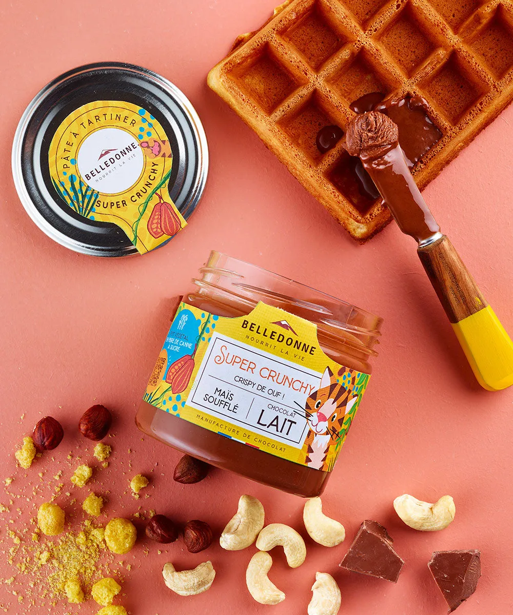 Belledonne Crunchy Noisette Cajou pâte à tartiner 300 g croustillante