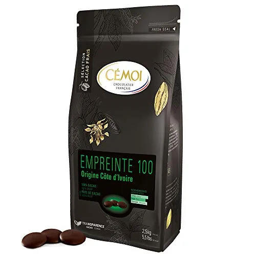 Cémoi Empreinte 100 chocolat de couverture pâte cacao 2,5 kg