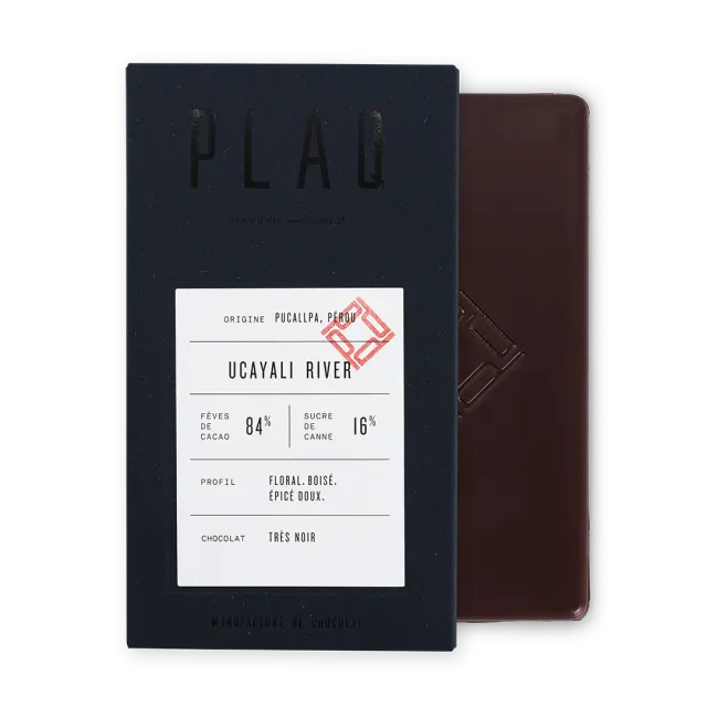 Plaq Ucayali River 84% tablette chocolat noir intense