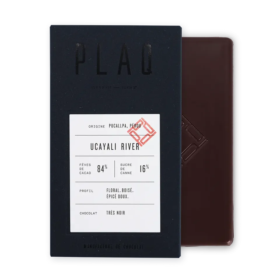 Plaq Ucayali River 84% tablette chocolat noir intense