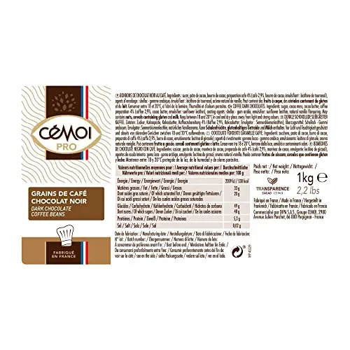 Cémoi Grains de Café Chocolat Noir 1 kg