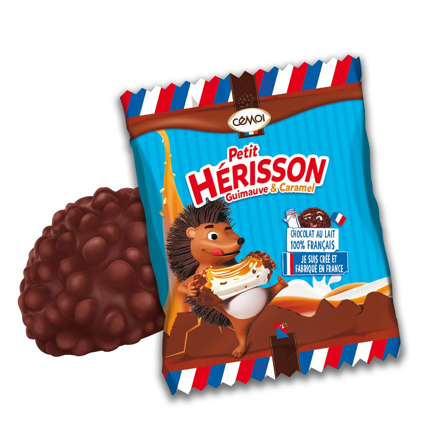 Cémoi Petit Hérisson guimauve lait caramel 80 pièces 920 g croustillant