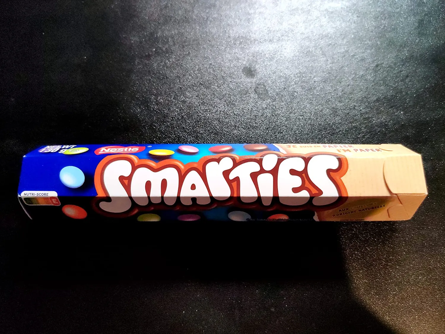 Smarties Tube géant bonbons chocolat au lait 130g huit couleurs