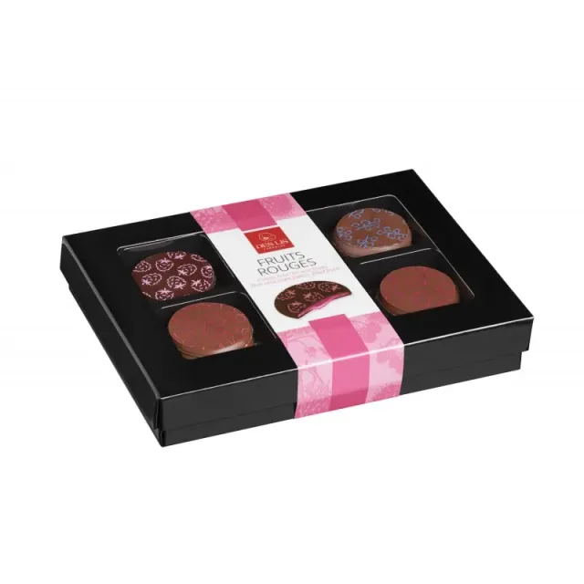 Des Lis Chocolat palets fruits rouges chocolat 70 g croquant