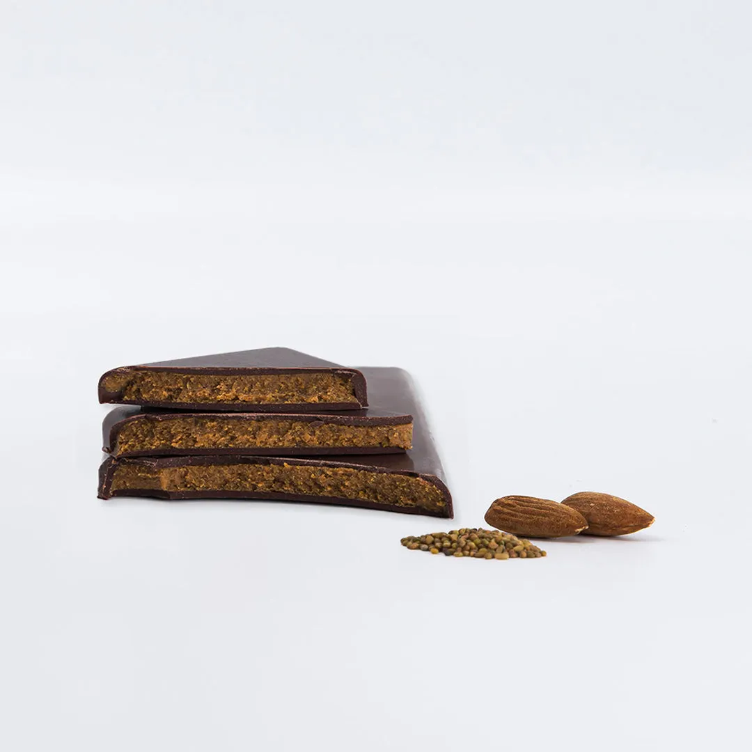 PLAQ Kamili Tablette Chocolat Noir Praliné Amandes