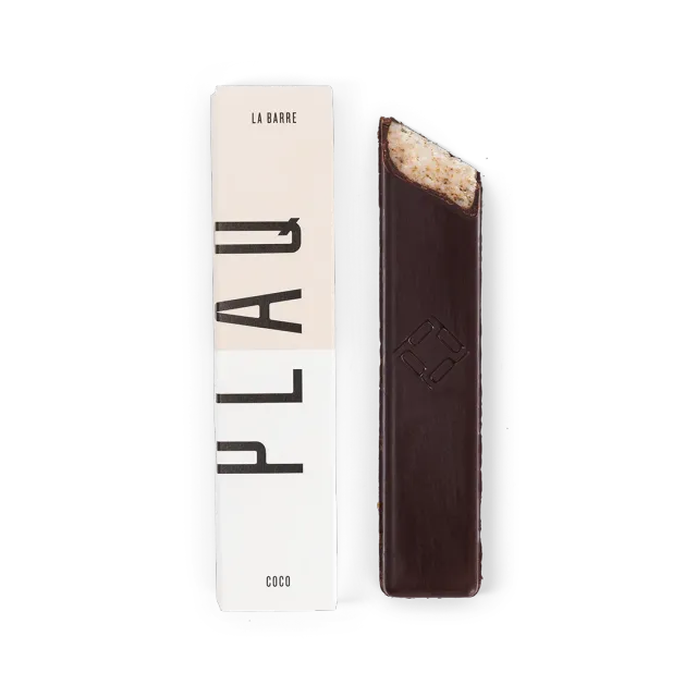 PLAQ La Barre Coco Enrobée Noir barre chocolat coco 76%