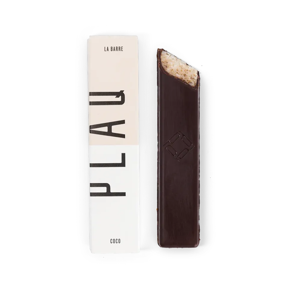 PLAQ La Barre Coco Enrobée Noir barre chocolat coco 76%