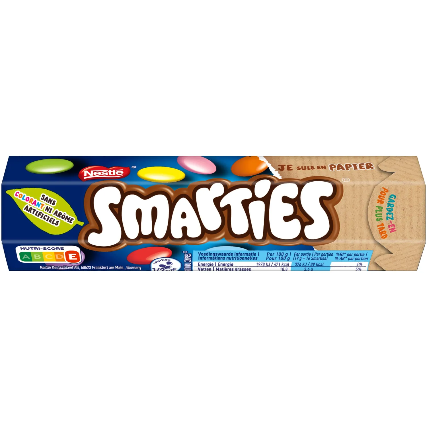 Smarties Tubes billes lait 24x38 g pur beurre cacao