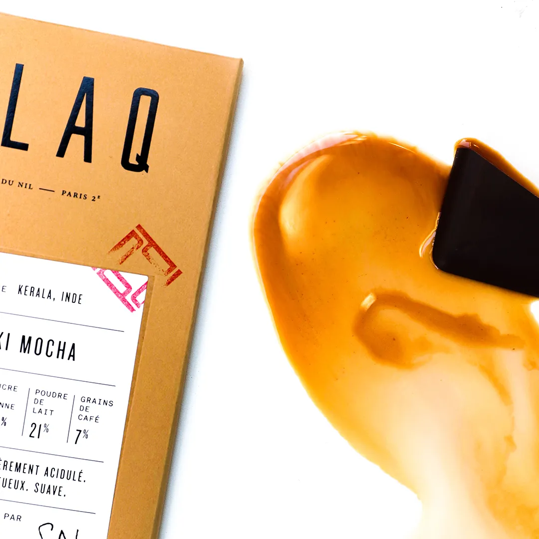 PLAQ Idukki Mocha tablette chocolat lait café