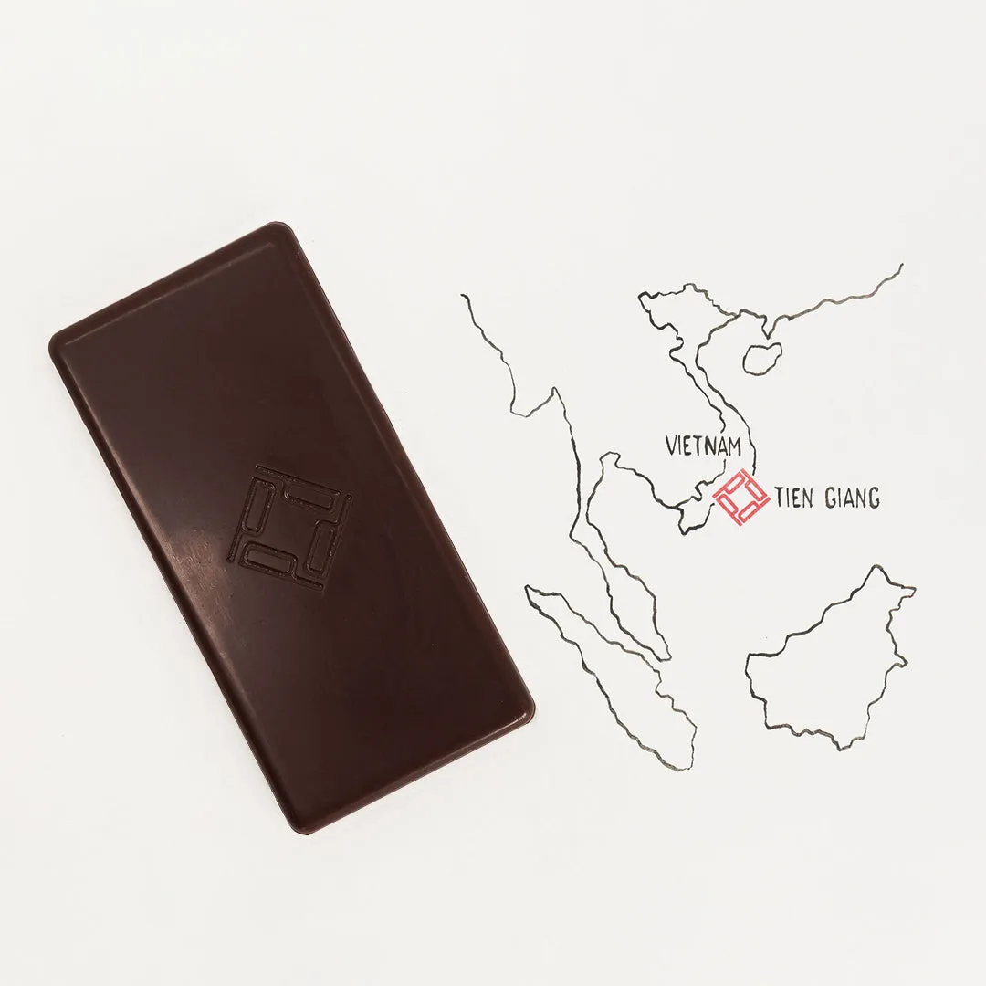 PLAQ Tien Giang 84% tablette chocolat noir fruité