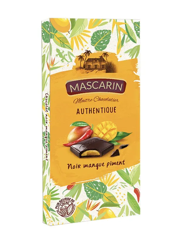 Mascarin Authentique chocolat noir mangue piment épicé