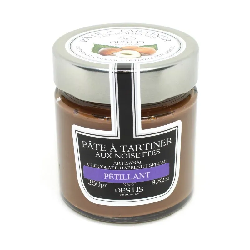 Des Lis Chocolat pâte à tartiner sucre pétillant 250g