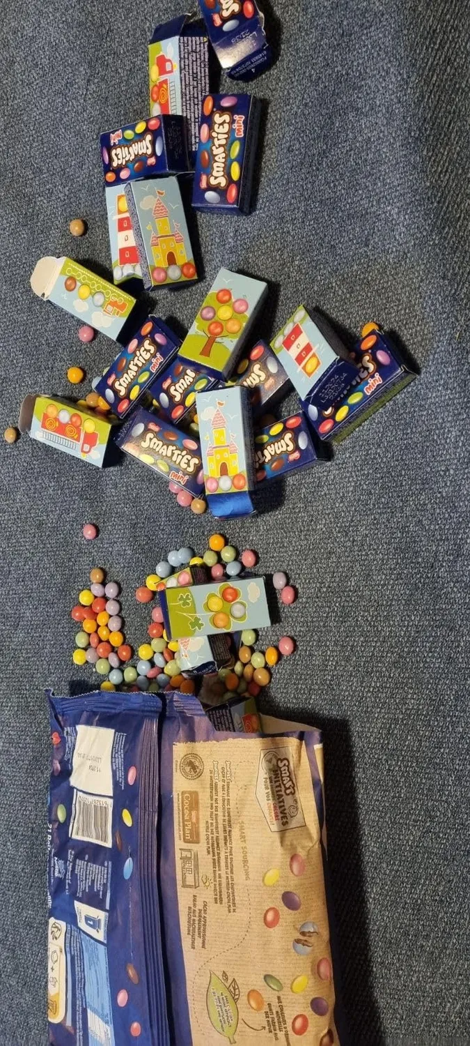 Smarties Mini bonbons chocolat au lait 315g familial colorés naturels