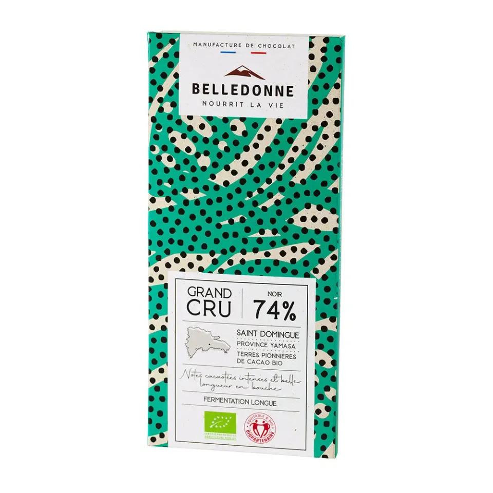 Belledonne St-Domingue 74% tablette chocolat noir 100 g bio