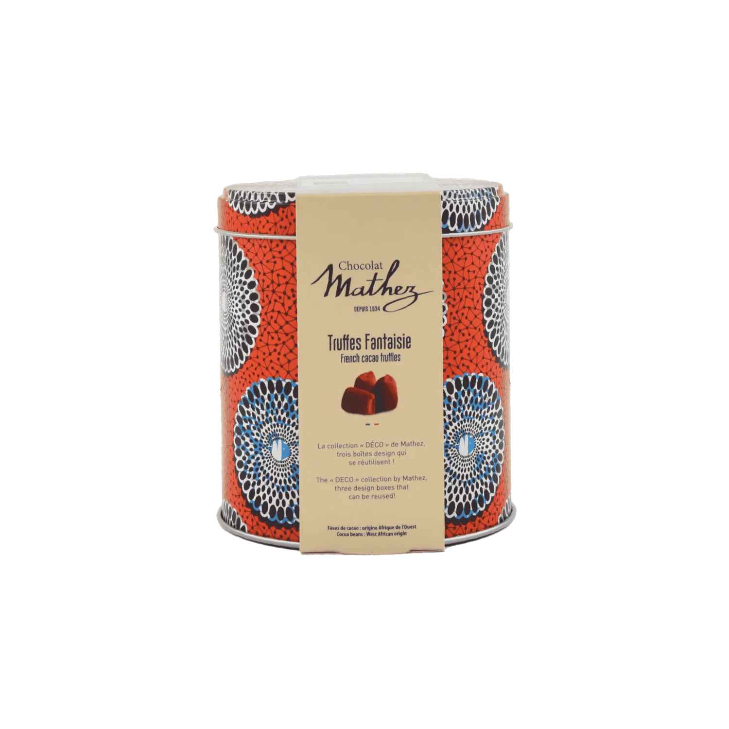 Chocolat Mathez Truffes Fantaisie Deco boite 250g cacao