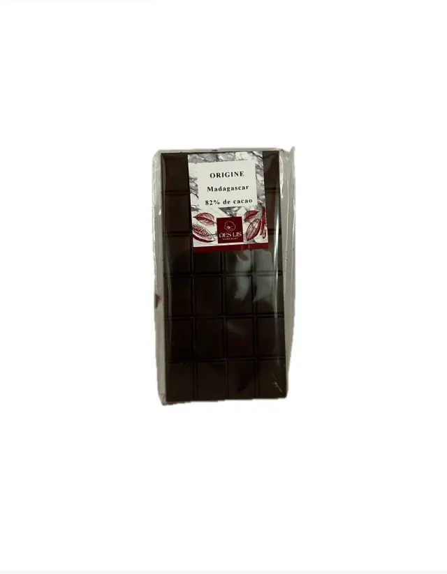 Des Lis Chocolat tablette origine Madagascar 82% 100g