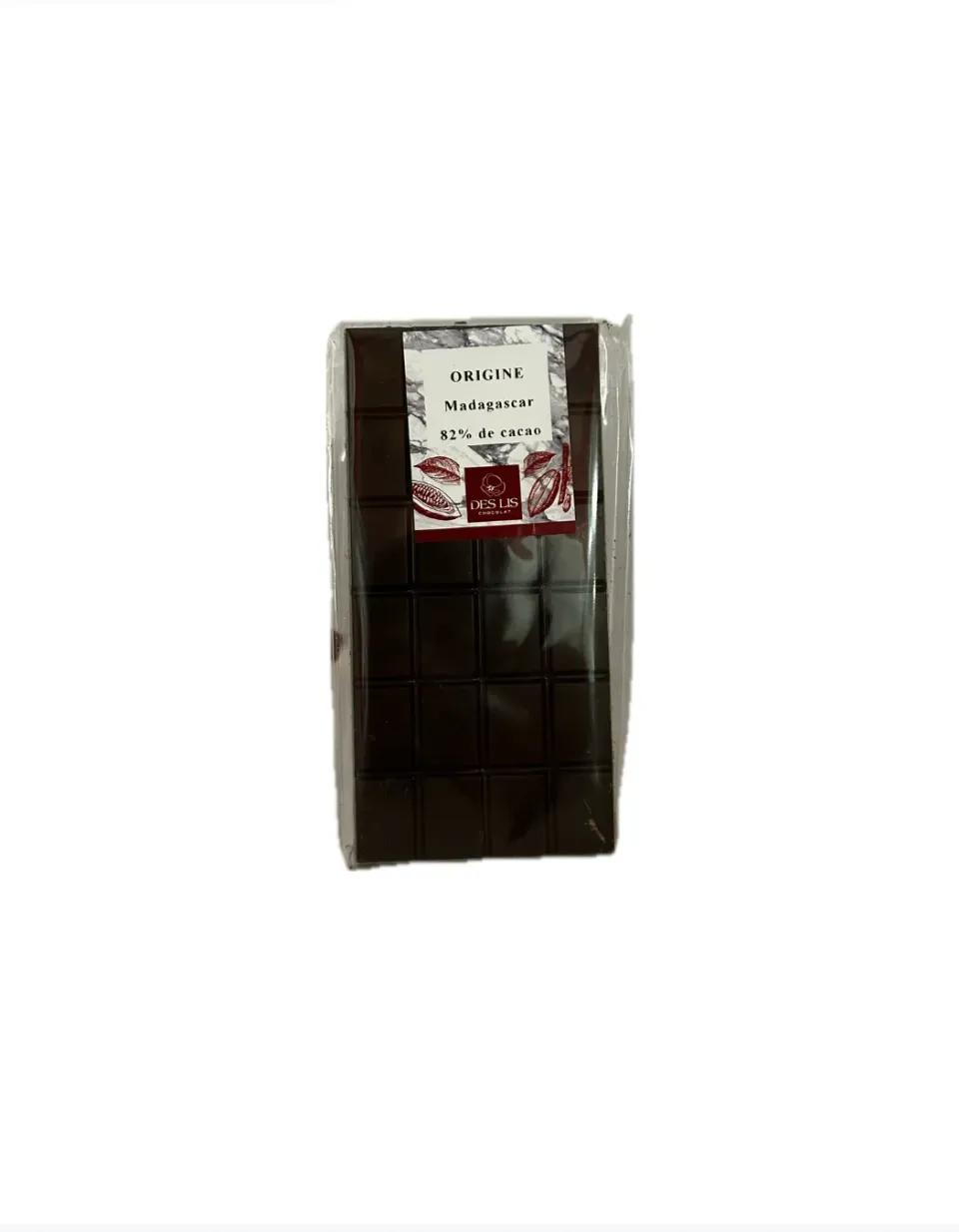 Des Lis Chocolat tablette origine Madagascar 82% 100g