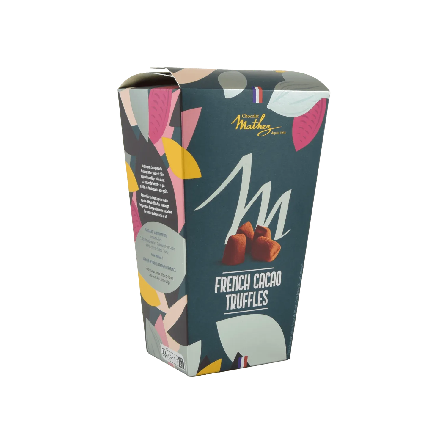 Chocolat Mathez Cocoa Box truffes cacao 250g fantaisie