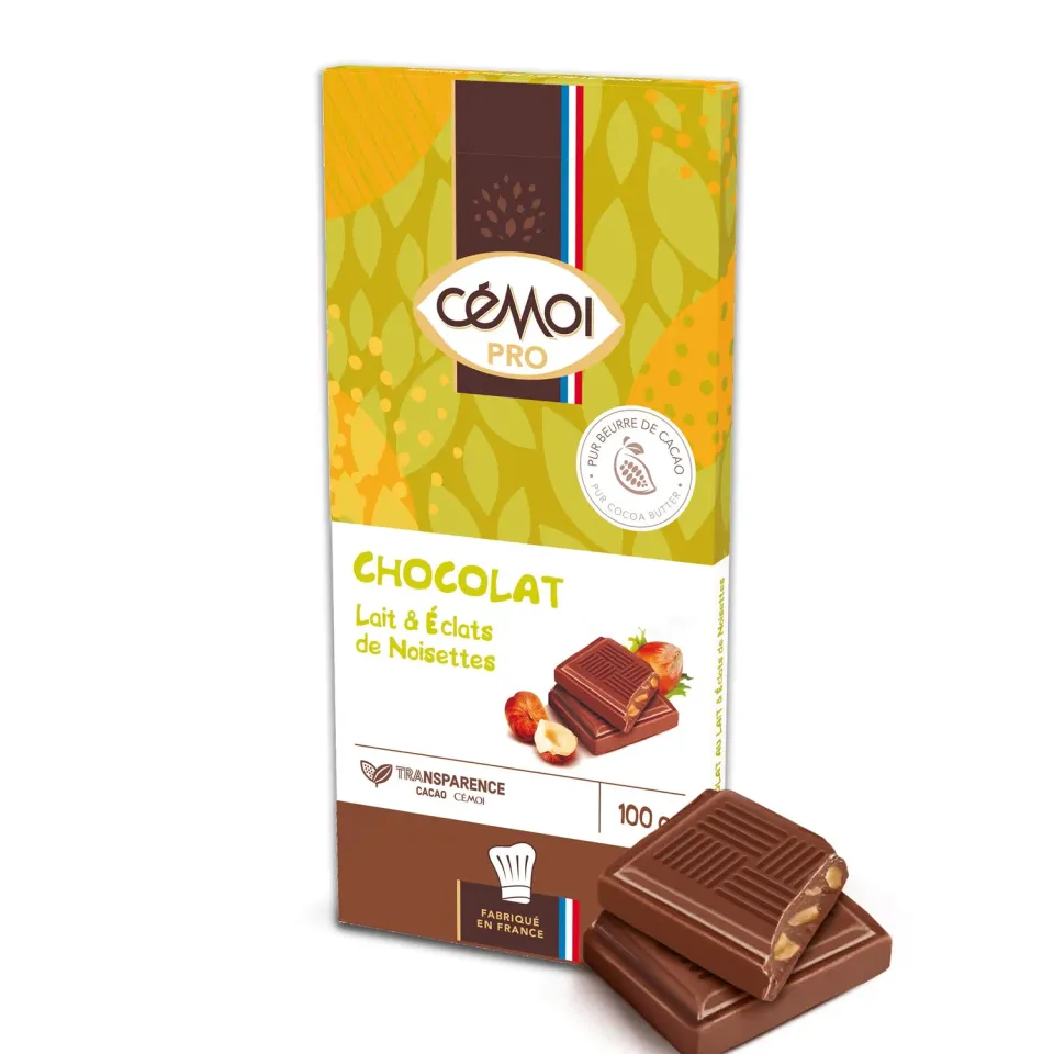 Cémoi Tablette Dégustation Lait Noisettes tablette 100 g croquant