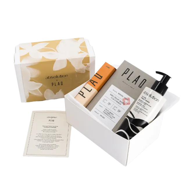 PLAQ x Absolution coffret printanier temps pour soi édition limitée