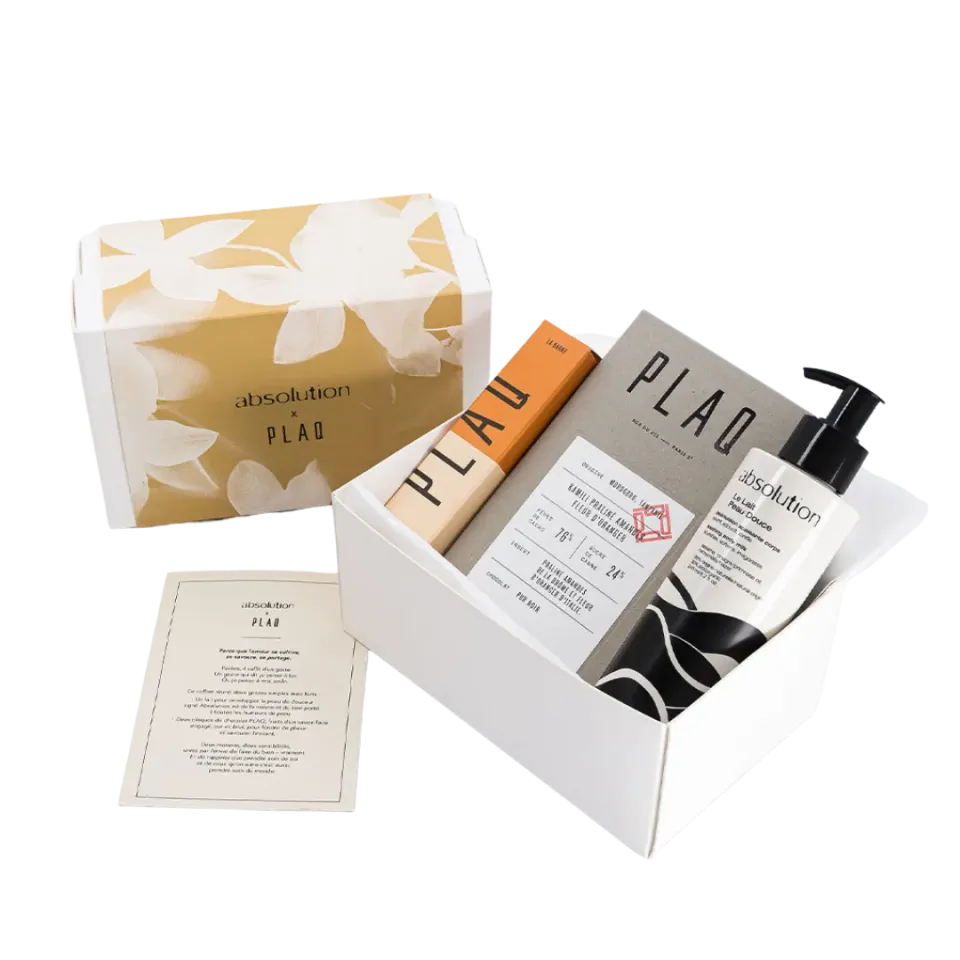 PLAQ x Absolution coffret printanier temps pour soi édition limitée