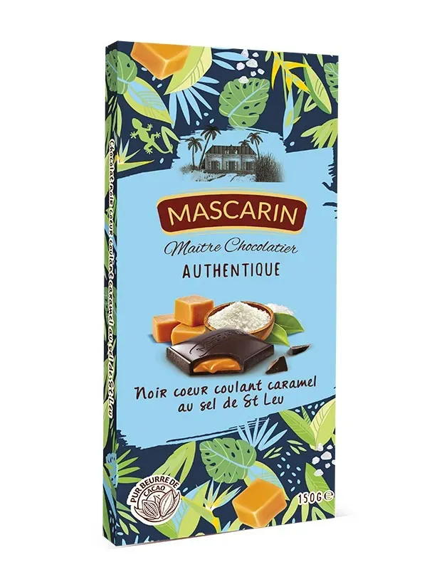 Mascarin Authentique tablette chocolat noir caramel beurre salé