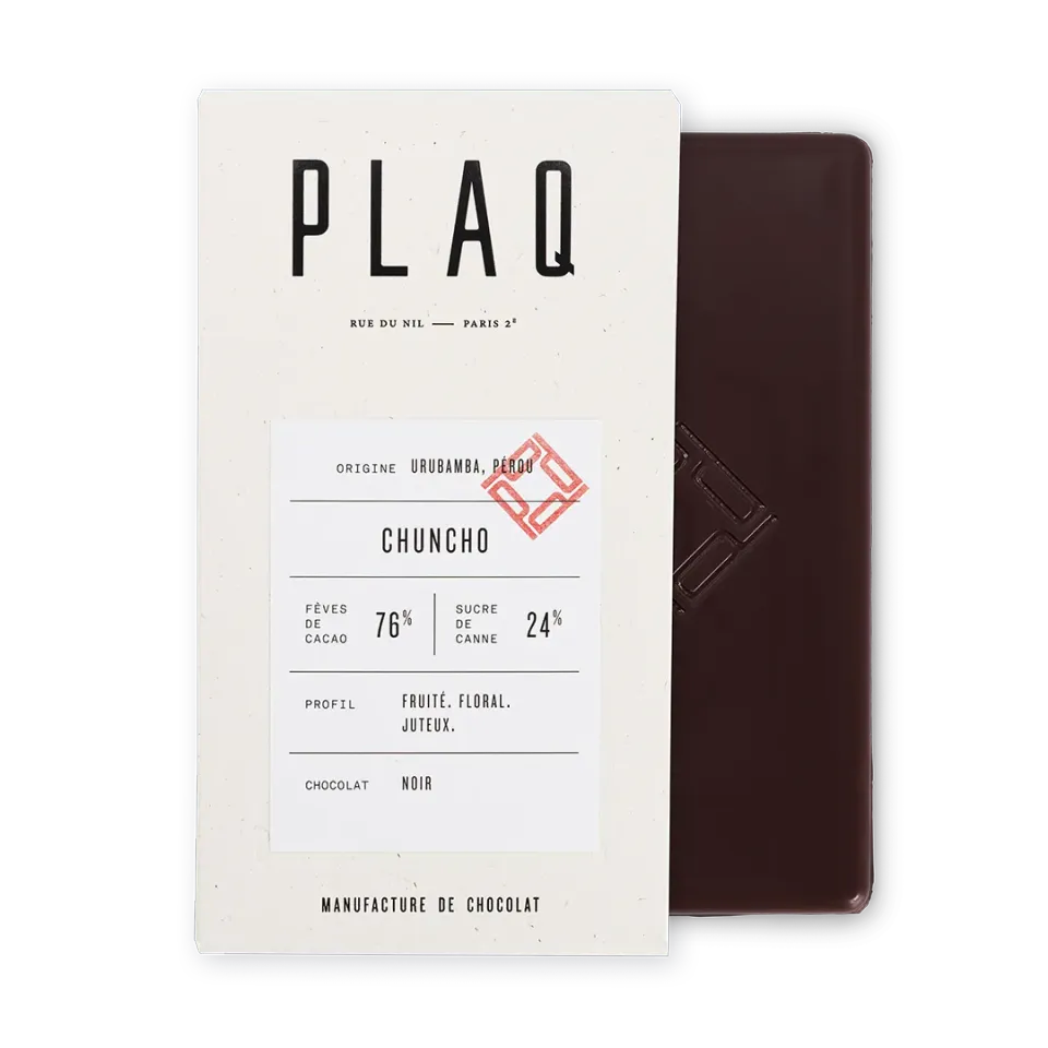 PLAQ Chuncho 76% tablette noir fruité