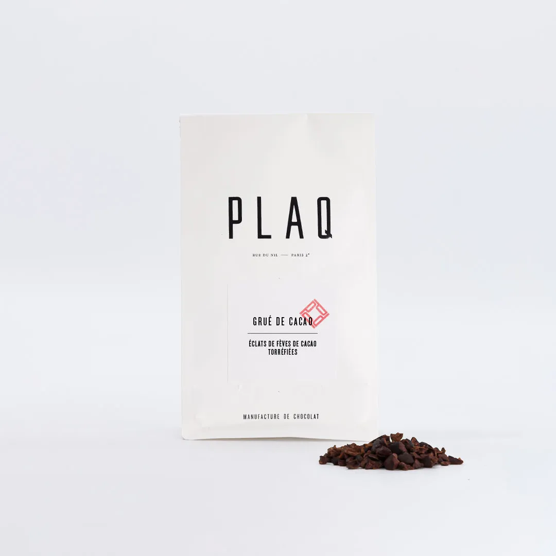 PLAQ grué de cacao éclats fèves torréfiées