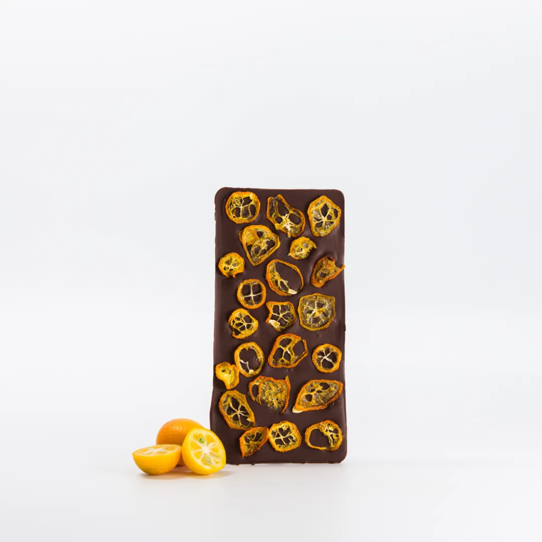 Plaq Gran Nativo kumquat chocolat noir 76% édition limitée