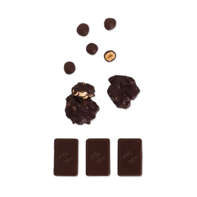PLAQ Boîte Mix Artisan coffret chocolat noisette amande