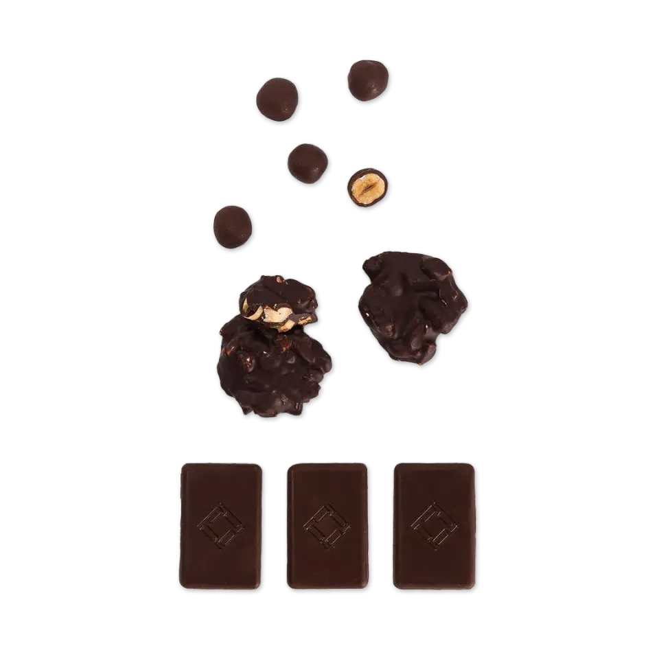 PLAQ Boîte Mix Artisan coffret chocolat noisette amande
